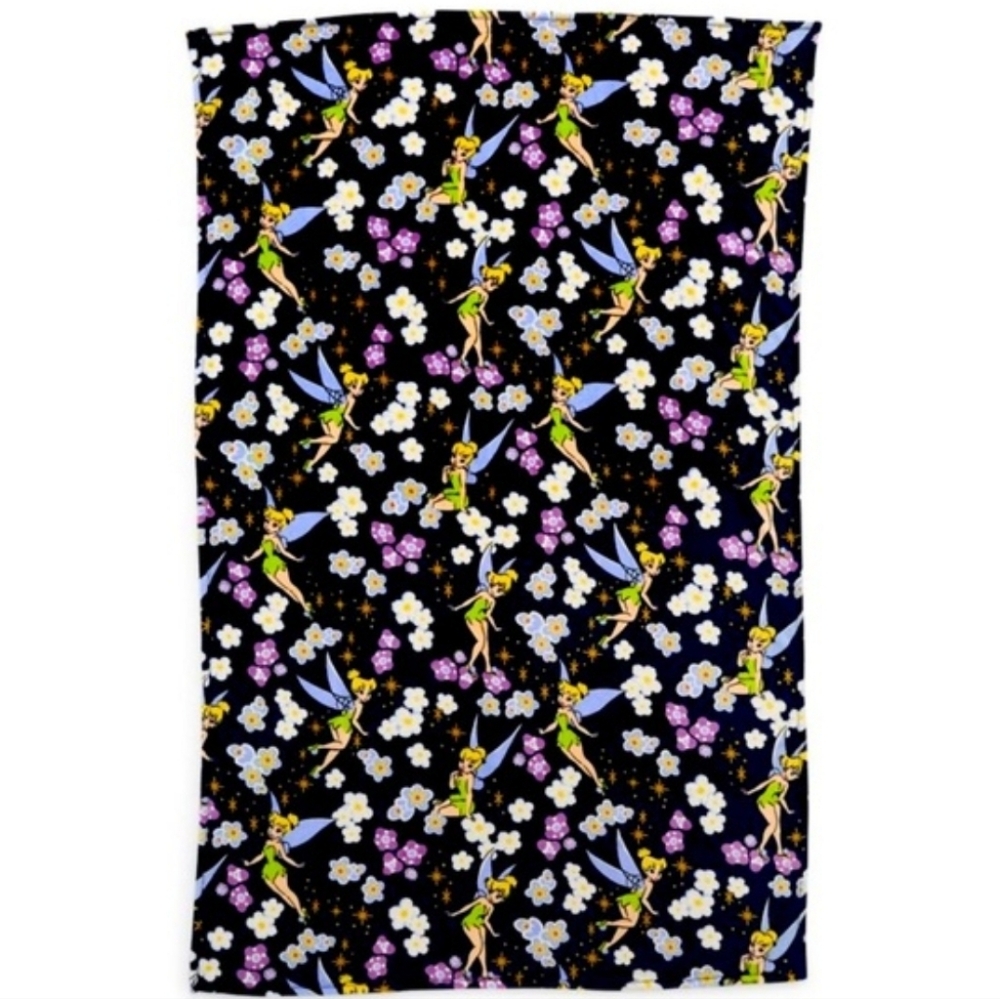 Vera Bradley Disney Tinkerbell Flight Floral Print Essential Throw Blanket